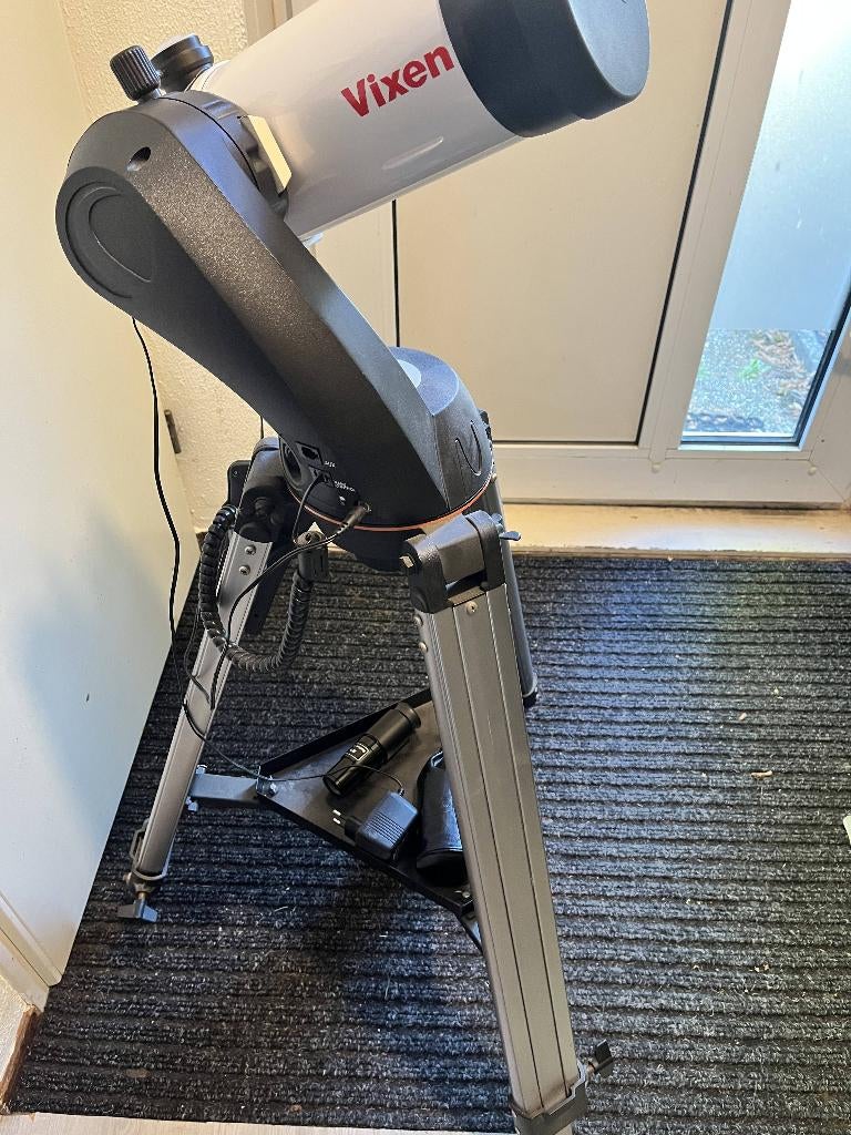 telescoop GOTO Vixen VMC 110L + Zoom oculair, Ophalen, Gebruikt, 80 tot 200 mm, Met statief