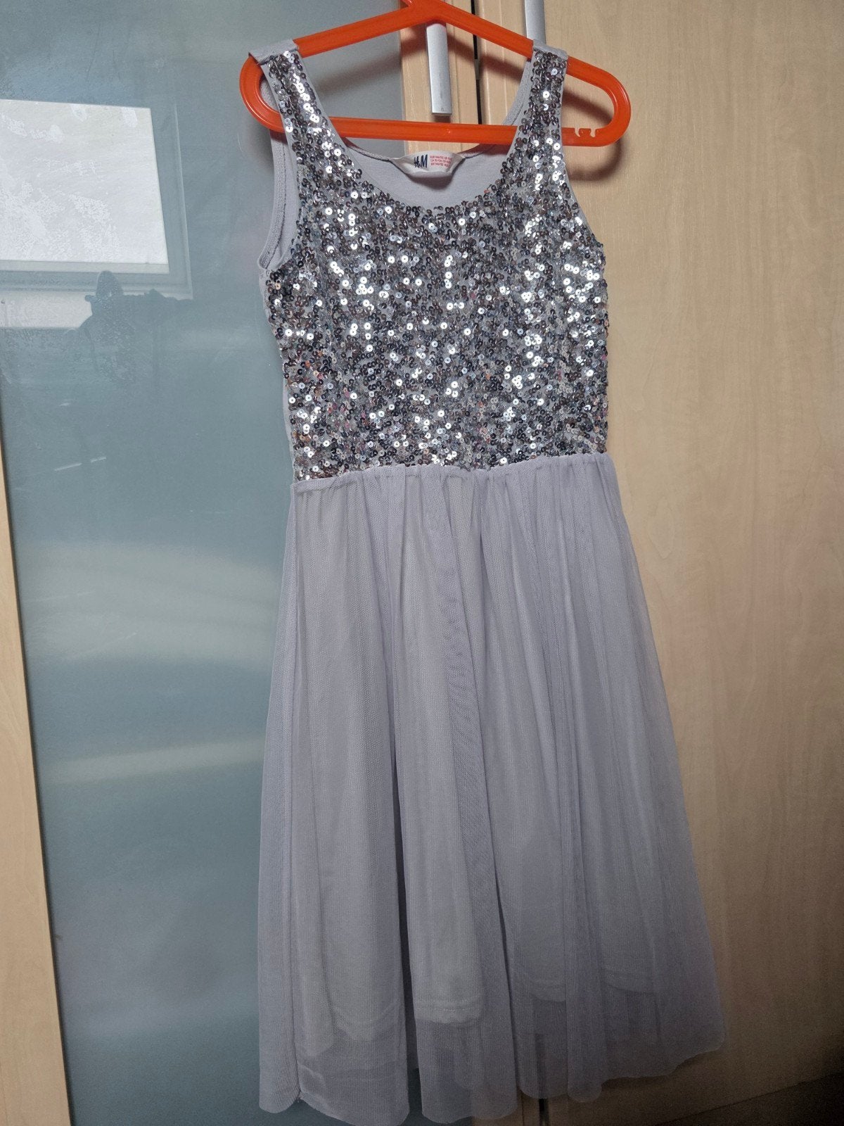 H&M Jurk met pailletten - Maat 146/152, Ophalen of Verzenden, Zo goed als nieuw, H&M, Meisje