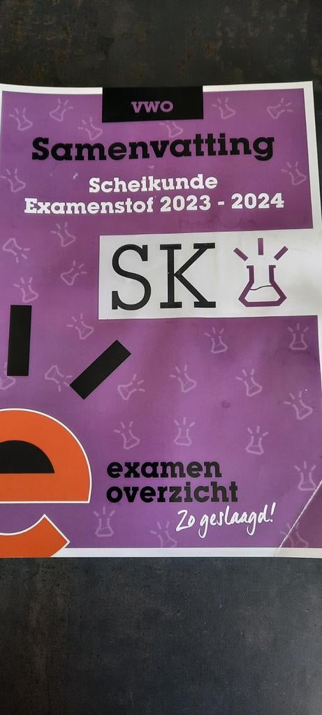 ExamenOverzicht - Samenvatting Examenstof Scheikunde VWO, Ophalen, Nederlands, Overige niveaus, ExamenOverzicht