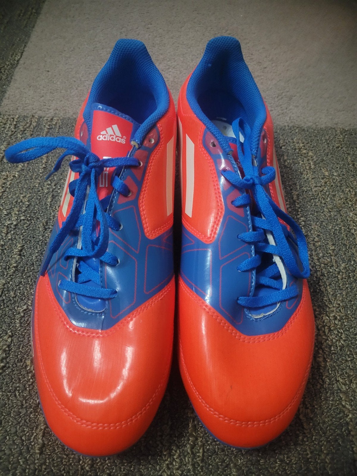 Adidas Voetbalschoenen mt.43.1/3 - Oranje/Blauw - Maat 43 1/, Sport en Fitness, Voetbal, Maat XS of kleiner, Ophalen of Verzenden