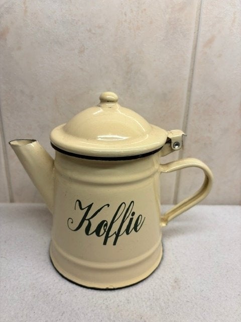 Emaille Koffie Kan, Antiek en Kunst, Ophalen of Verzenden