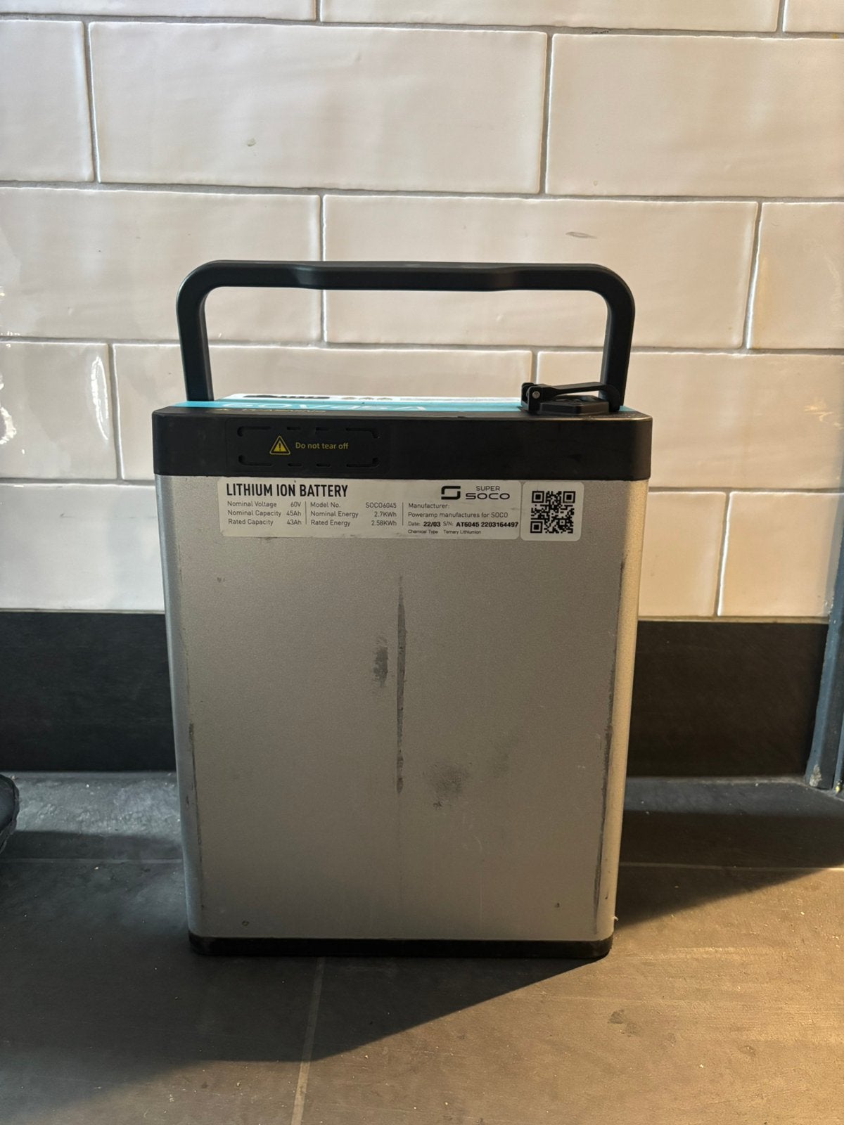 60V 45Ah Lithium Accu – Goede staat, Fietsen en Brommers, Ophalen, Zo goed als nieuw, Overige typen