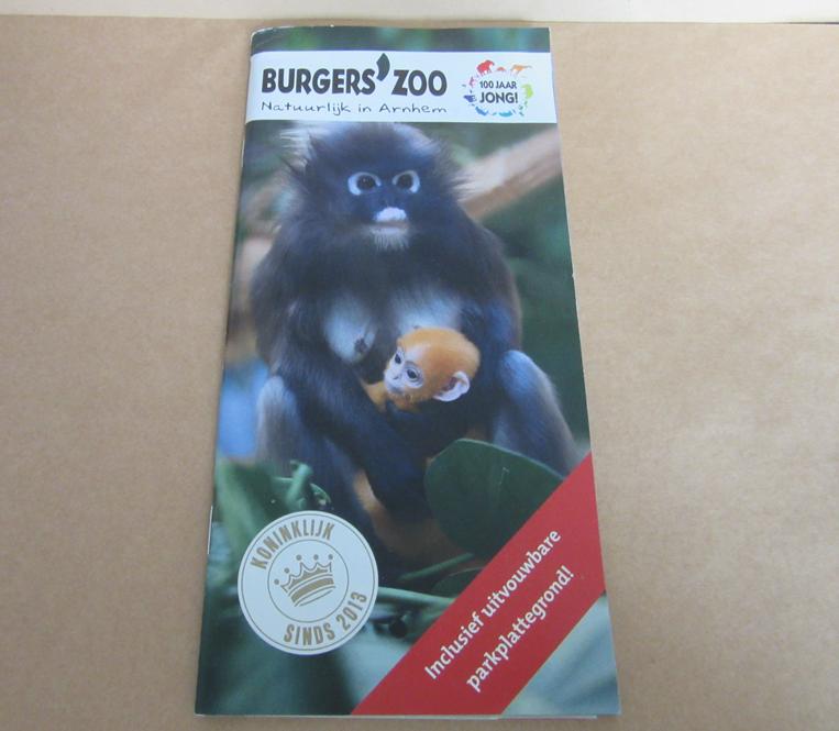 Burgers 'Zoo boekje met plattegrond, Verzenden, Gebruikt, Overige typen