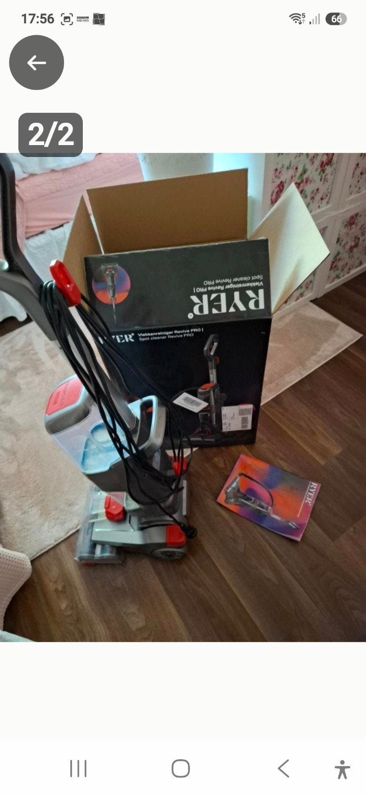 RYER Professionele tapijt/vlekkenreiniger, Ophalen, Zo goed als nieuw