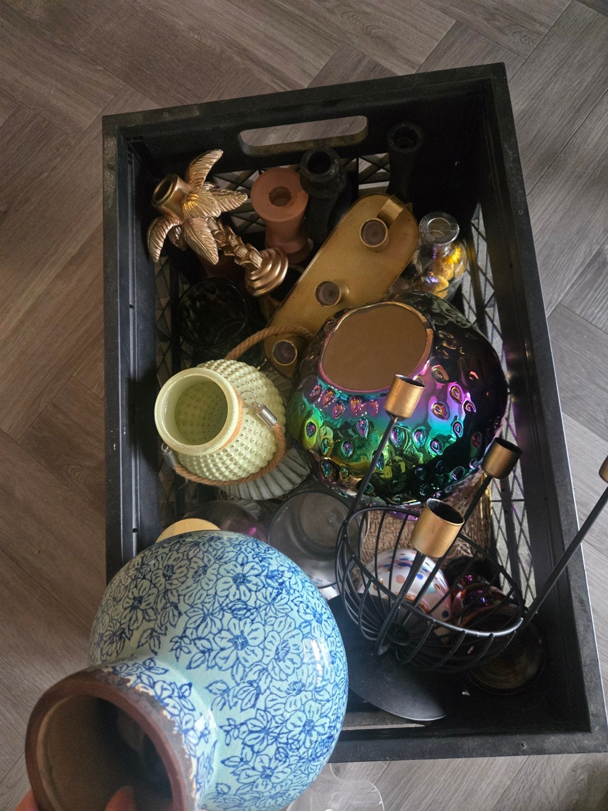 Gratis kaarsenhouders en vazen, Ophalen, Rond, Hout