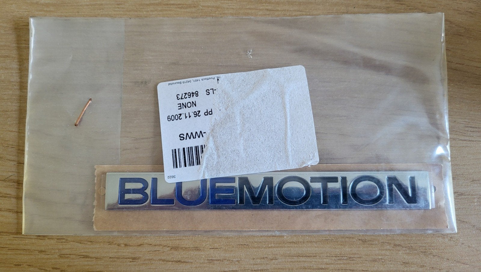 Nieuw VW Volkswagen Bluemotion embleem logo, Ophalen of Verzenden