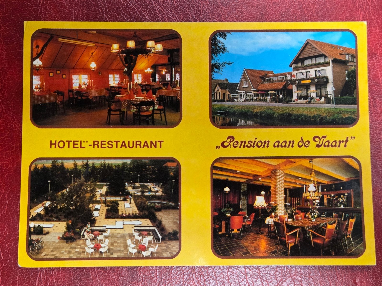 Appelscha bij Oosterwolde Pension aan de Vaart reclamekaart, Verzenden, Voor 1920, Gelderland