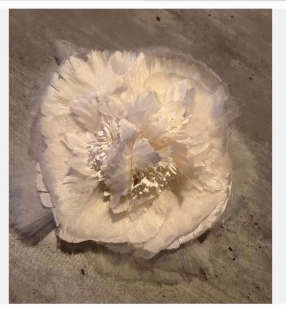 Grote Witte Bruids Corsage, 20 cm, doorsnede, Wit, Ophalen of Verzenden, Zo goed als nieuw, Accessoires