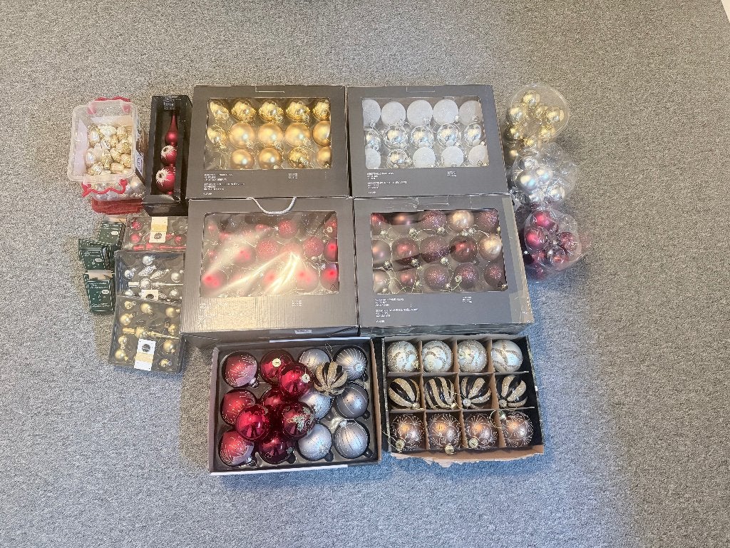 Complete kerstversiering voor de kerstboom, Ophalen, Gebruikt