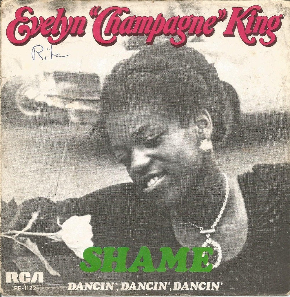 Evelyn "Champagne" King – Shame (1978), Fotohoes, Ophalen of Verzenden, Gebruikt