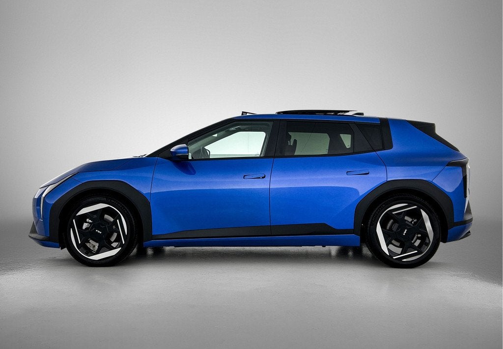 Kia EV4 Plus Advanced 58.3 kWh Stoel en stuurverwarming | Pa, Auto's, Kia, 12 maanden, Gebruikt, Zwart, Blauw