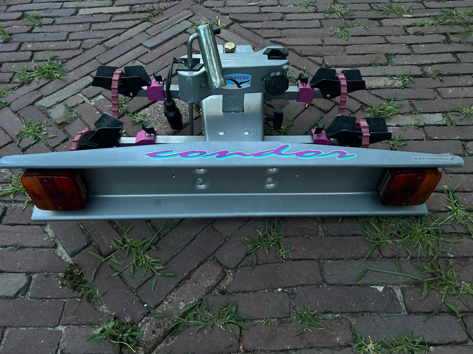 Condor fietsendrager voor 2 fietsen, kantelbaar, compleet, Auto diversen, Fietsendragers, Gebruikt, Trekhaakdrager, 2 fietsen