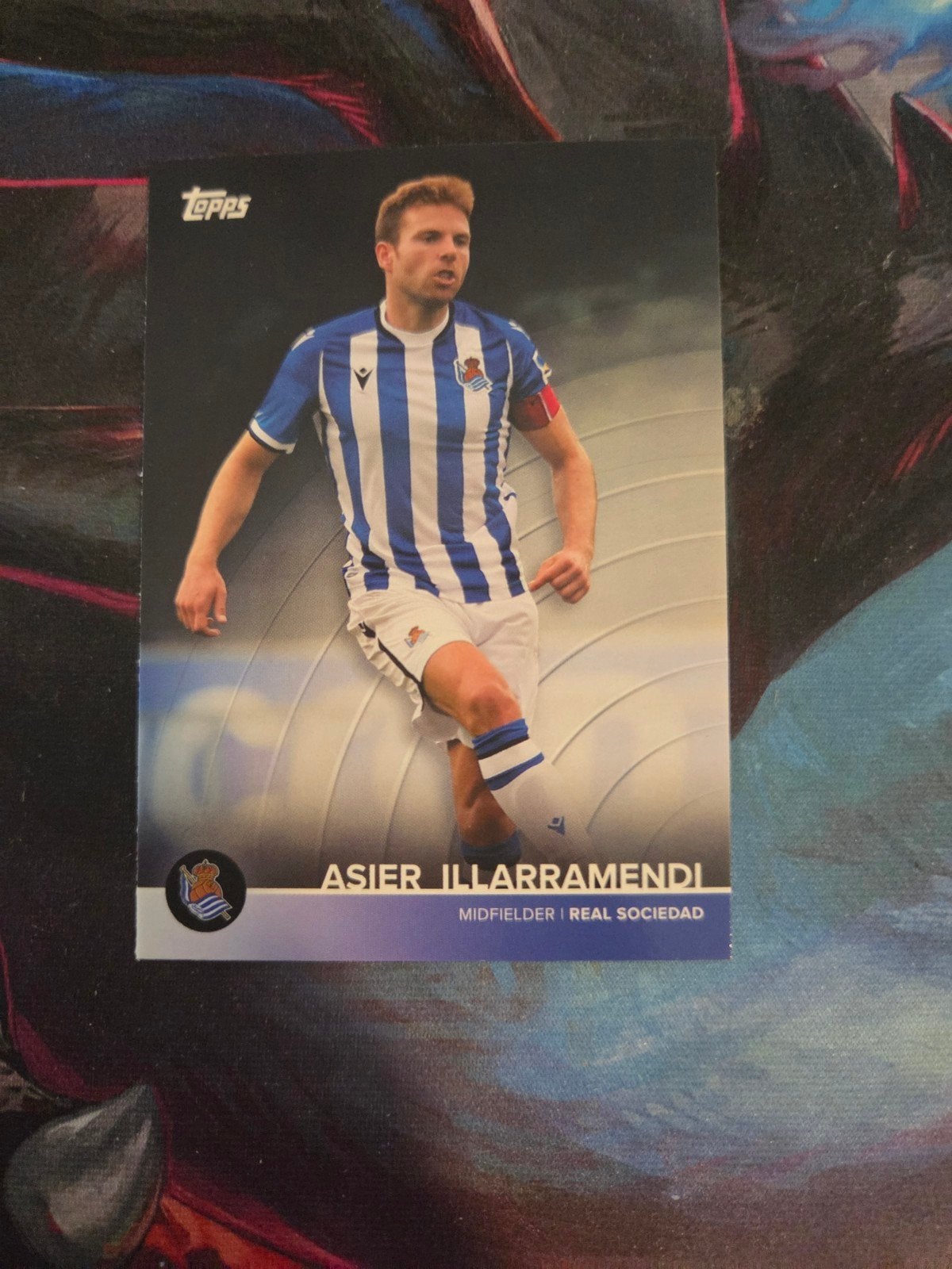 Topps Asier Illarramendi Spelerskaart Real Sociedad, Ophalen of Verzenden, Zo goed als nieuw, Buitenlandse clubs, Spelerskaart