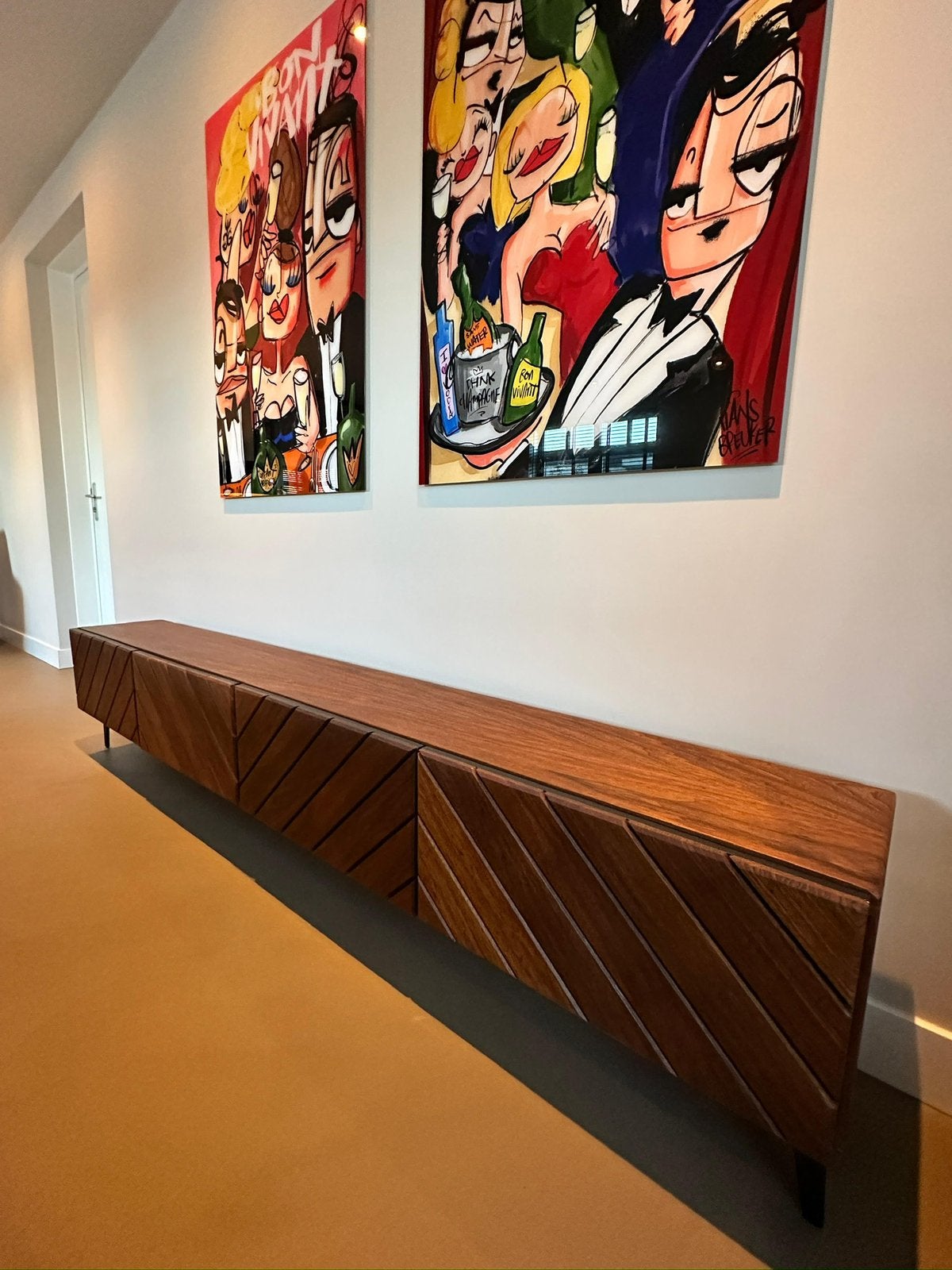 Mid century modern design Frake televisie meubel, Ophalen of Verzenden, Zo goed als nieuw, 25 tot 50 cm
