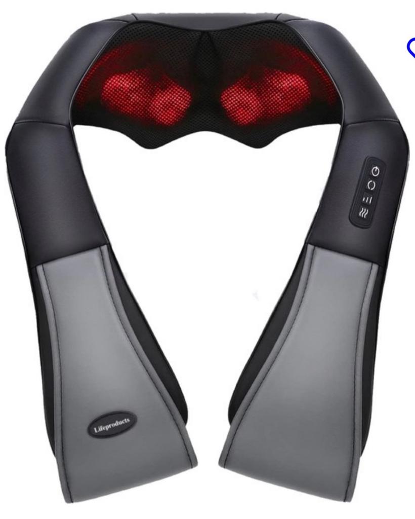 TE KOOP: Lifeproducts Shiatsu Massagekussen Draadloos, Ophalen of Verzenden, Nieuw, Massagestoel of Kussen