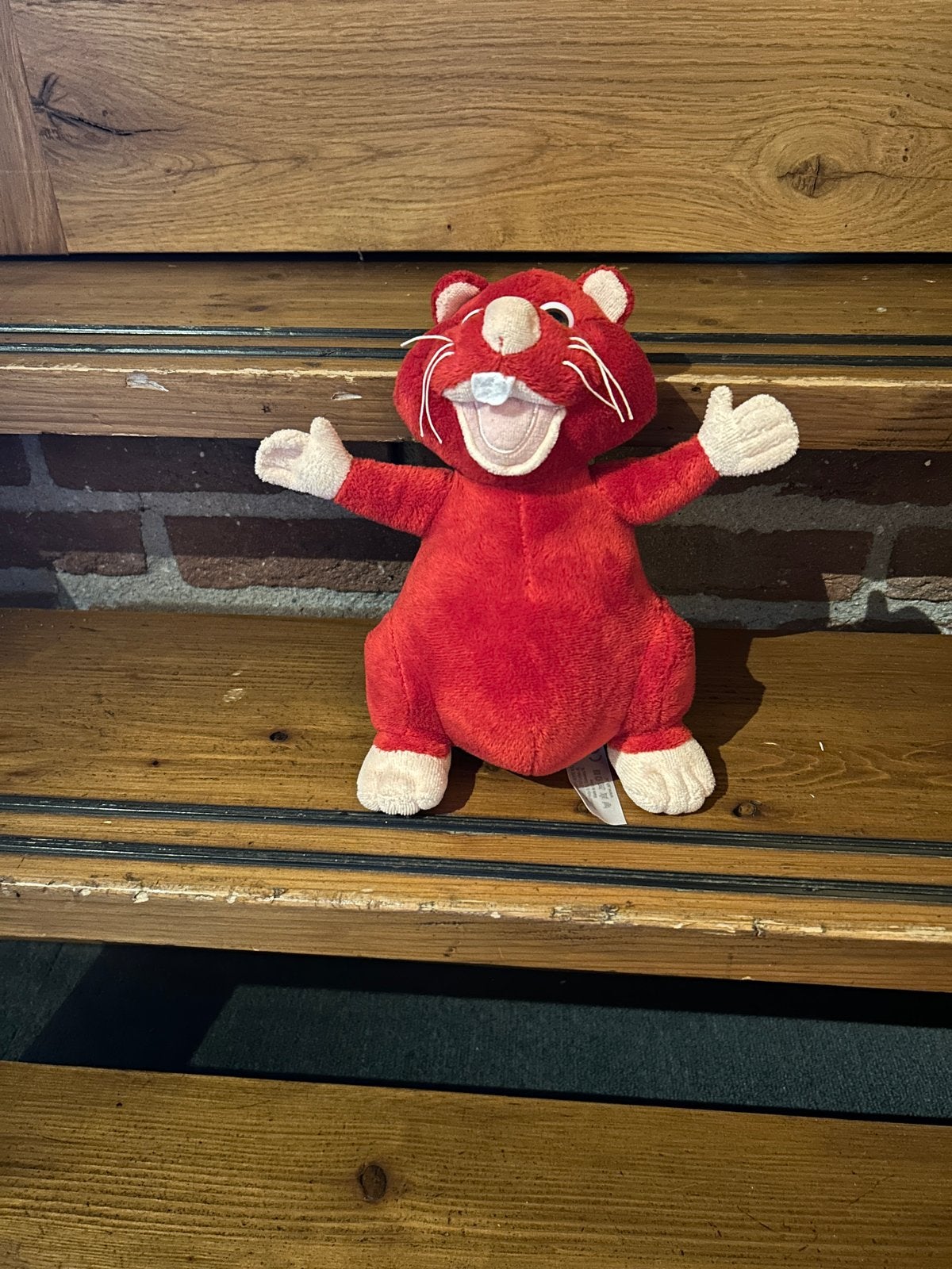 Rode Happy Horse Hamster Knuffel Albert Heijn, Gebruikt, Ophalen of Verzenden, Rood, Hamster