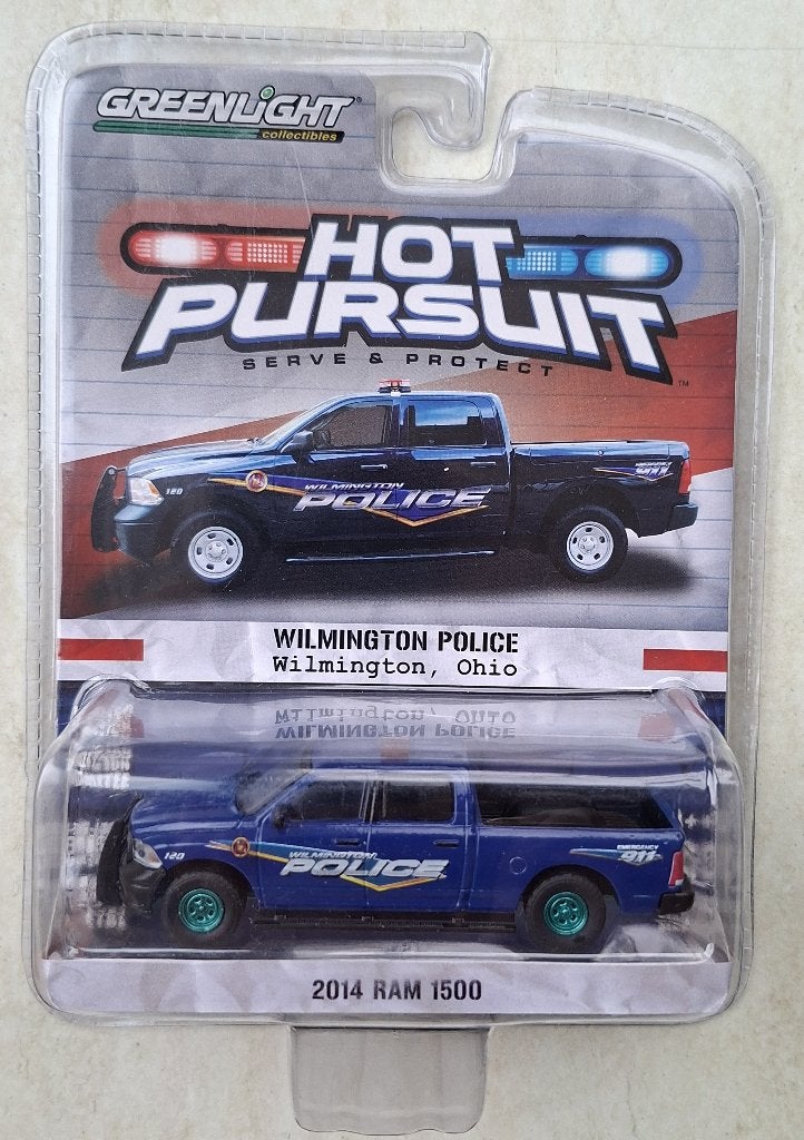2014 RAM 1500 van Greenlight 1/64 CHASE Wilmington Police, Ophalen of Verzenden, Nieuw, Auto