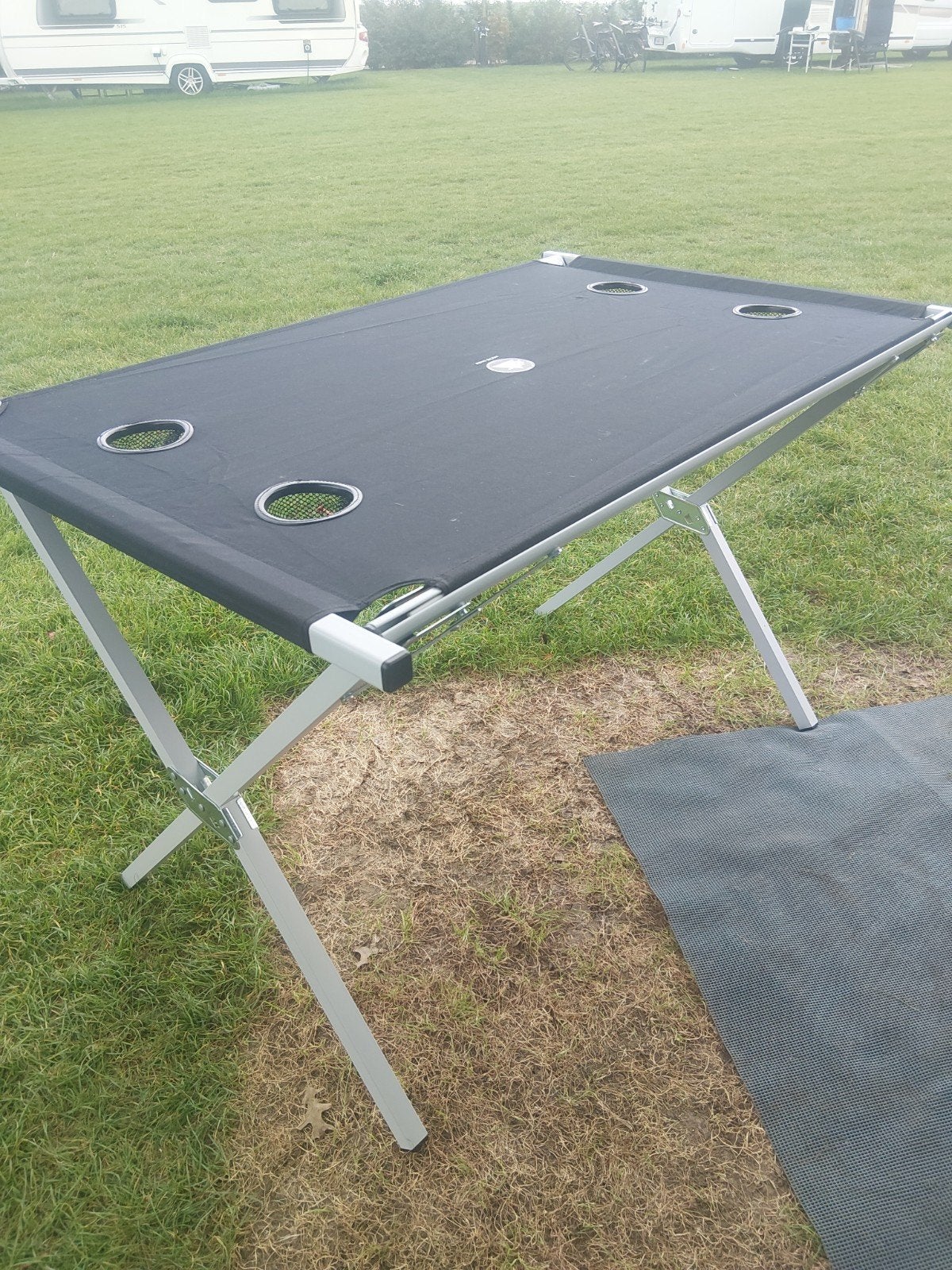 Campingtafel 70x110 met bekerhouders, Ophalen of Verzenden, Zo goed als nieuw, Campingtafel