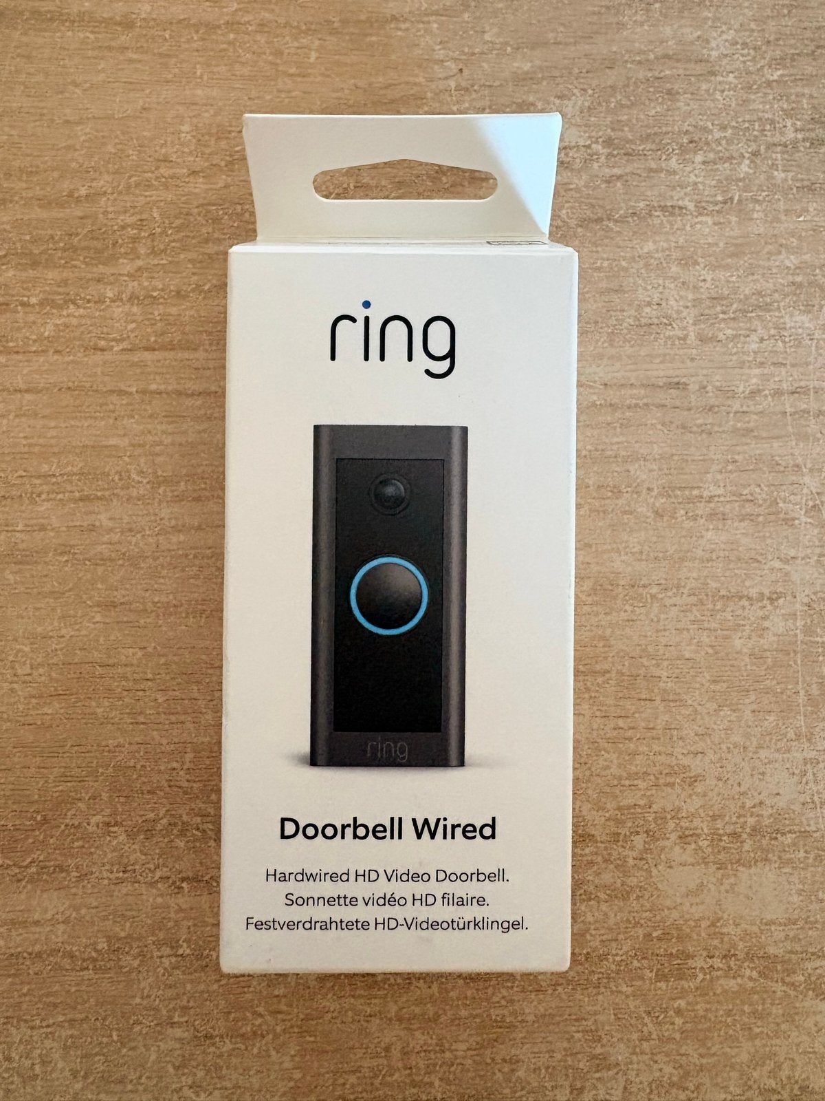Ring Doorbell Wired - Bedrade HD Video Deurbel, Ophalen of Verzenden, Bewegingsdetectiesensor, Zo goed als nieuw, Bedraad