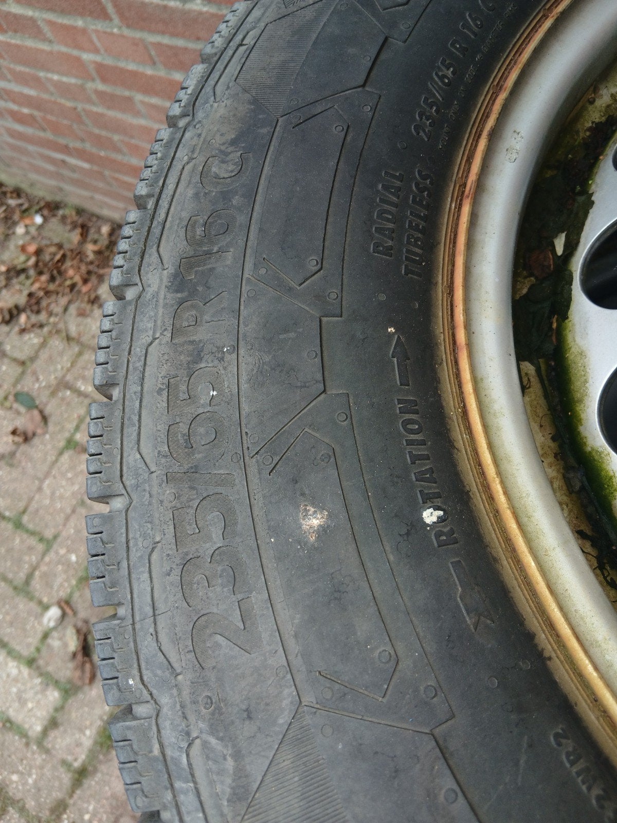 Winterbanden op velg volkswagen Crafter 5x120, Auto-onderdelen, Banden en Velgen, Ophalen, 16 inch, ., Banden en Velgen