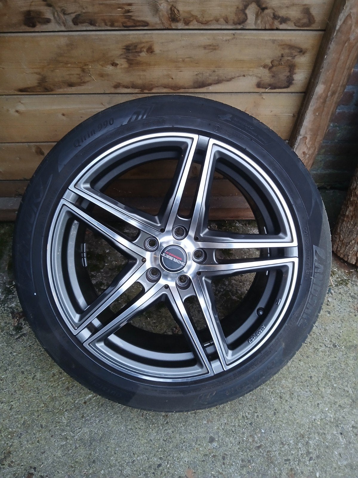 Te koop: Set Borbet 18 inch velgen steek 5x108, Auto-onderdelen, Banden en Velgen, 18 inch, Gebruikt, Banden en Velgen, Ophalen of Verzenden