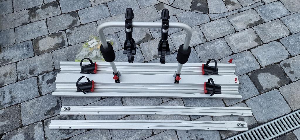 Fiamma Garage Slider Pro fietsendrager met klemmen, Ophalen, 2 fietsen, Gebruikt, Fietsendrager-accessoire