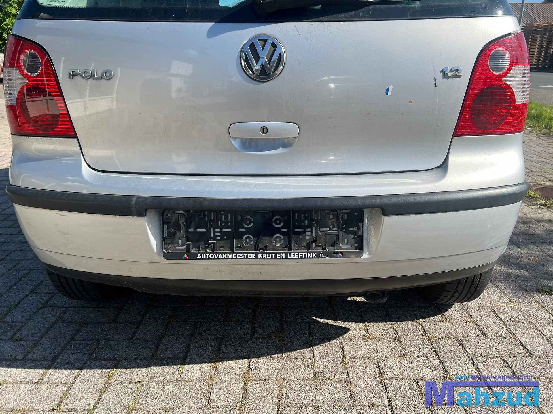 VW POLO 9N Zilver LA7W achterbumper 2001-2009, Auto-onderdelen, Gebruikt, Volkswagen, Volkswagen AG, Achter
