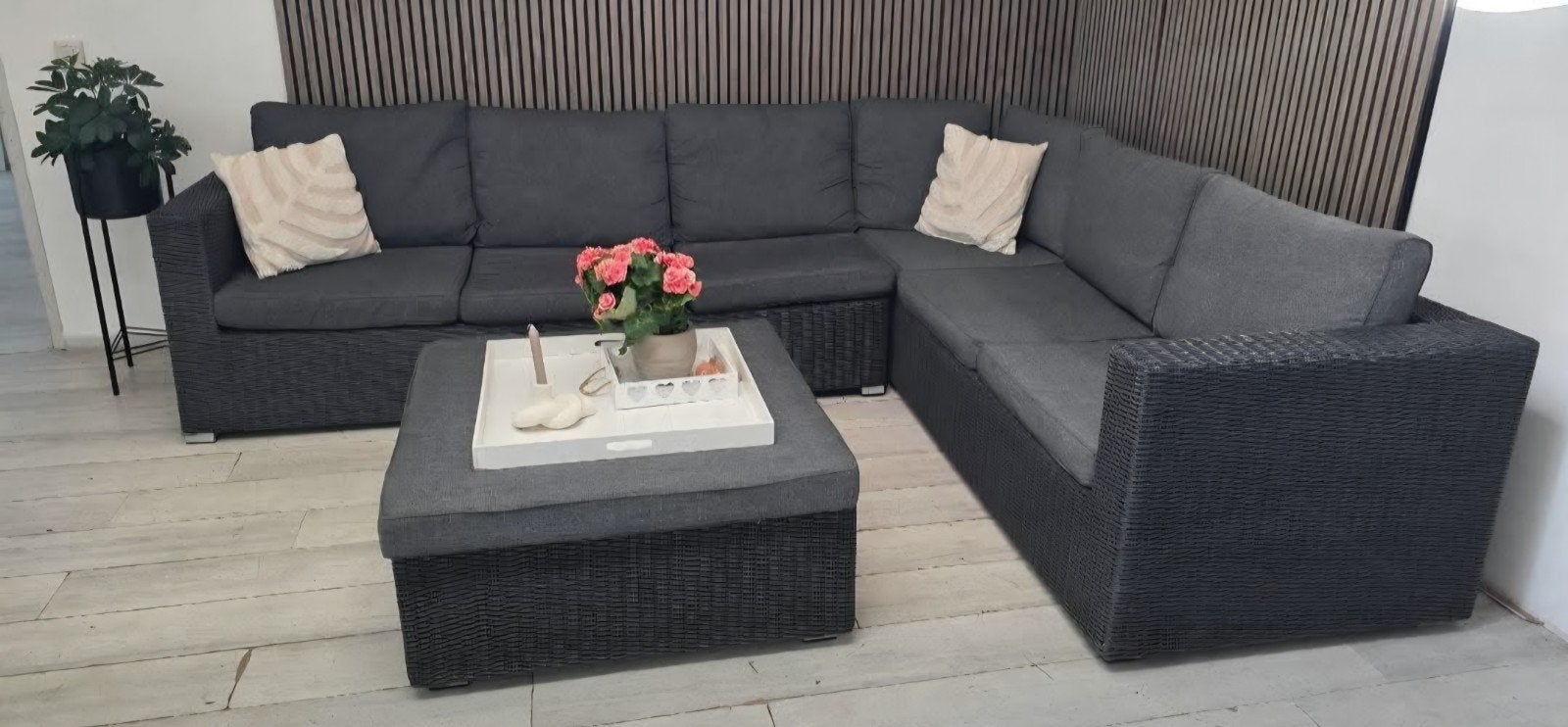 ‼️INTENSO loungeset: 25% korting‼️, Tuin en Terras, Ophalen, Wicker, Hocker