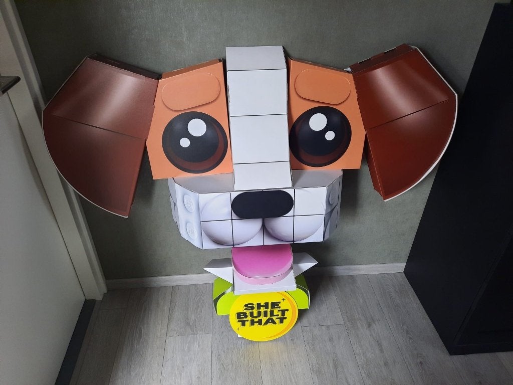 Lego Display honden kop, Ophalen, Lego, Overige typen, Zo goed als nieuw
