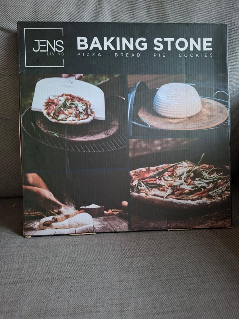 Jens Baking Stone met houten pizzaschep - Nieuw!, Ophalen, Overige typen, Hout, Nieuw