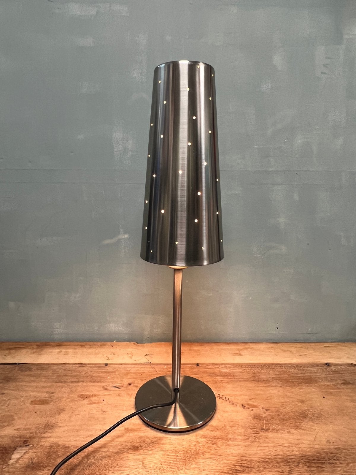 Vintage Ikea Tallvik tafellamp zilver rvs 1990 Anne Nilsson, Zilver, Ophalen of Verzenden, IKEA, Vintage