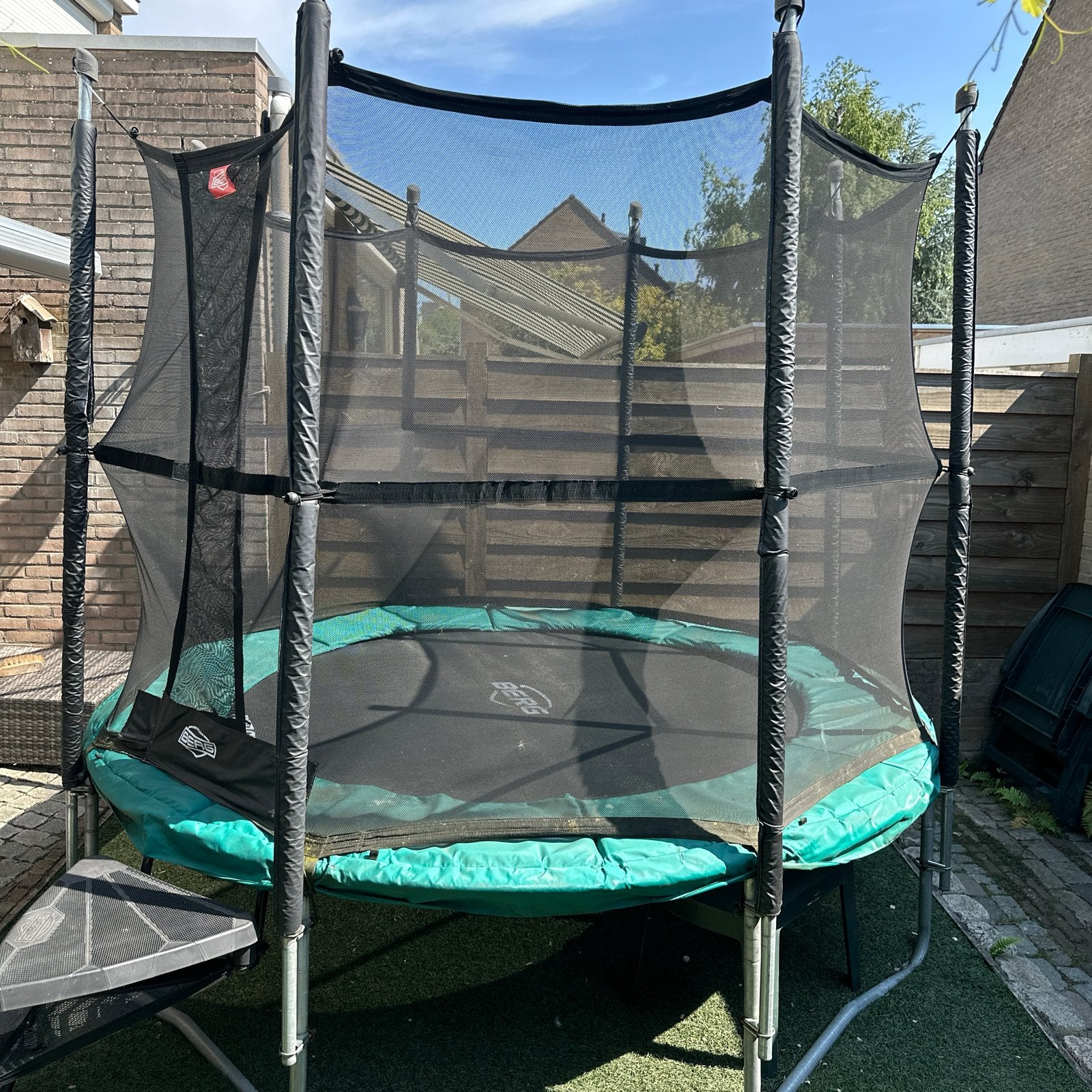 BERG Champion Trampoline (275cm) met Veiligheidsnet en Trap, Kinderen en Baby's, Speelgoed | Buiten | Trampolines, Ophalen, Gebruikt