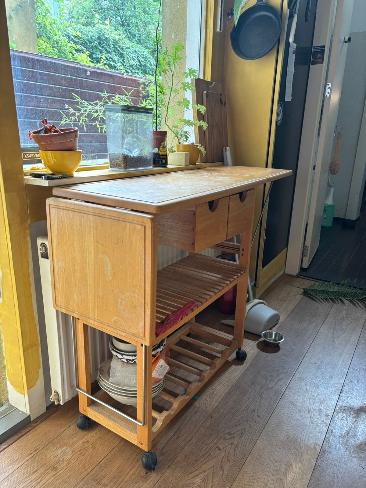 IKEA keuken trolley inklapbare delen, Huis en Inrichting, Keuken | Keukenelementen, Ophalen, Gebruikt, 100 tot 150 cm, 100 tot 150 cm