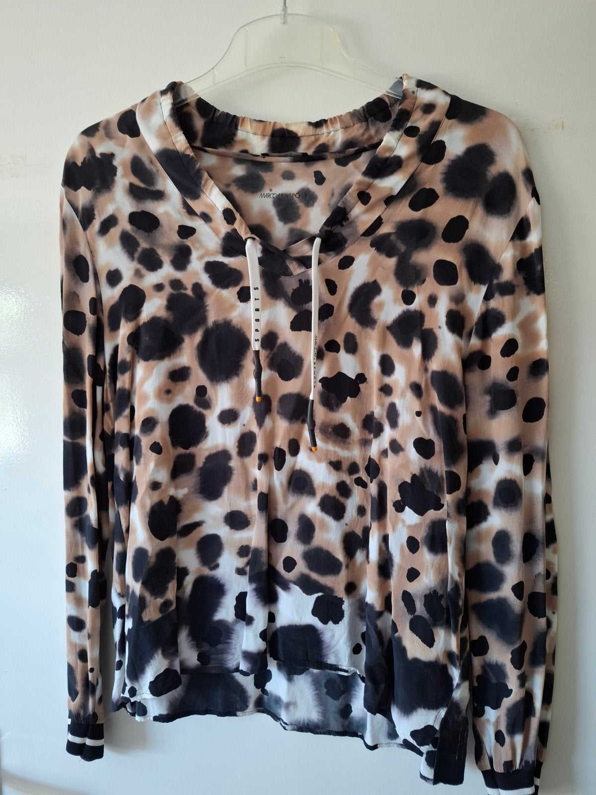 MarcCain Sports blouse, maat 2, Bruin, Ophalen of Verzenden, Maat 36 (S), Gedragen