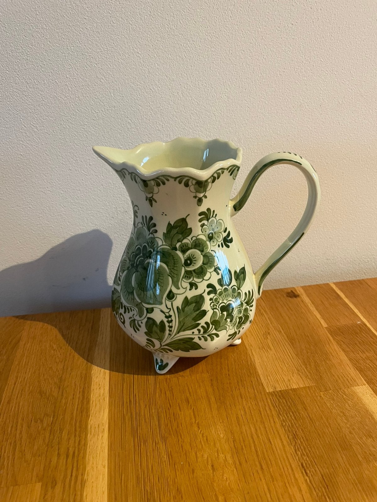 Vintage Delfts groene kan, Antiek en Kunst, Ophalen of Verzenden
