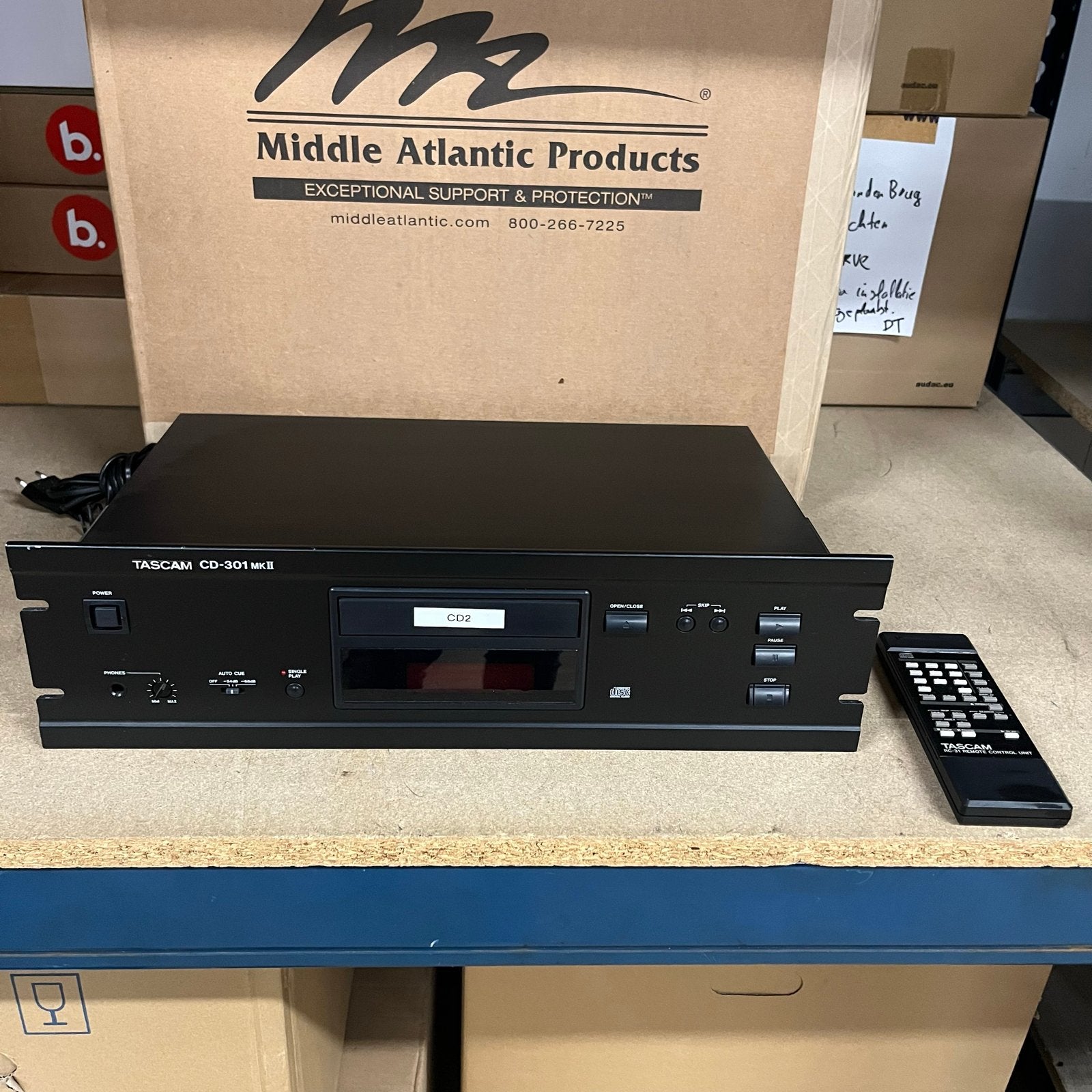 Tascam CD-301MKII Vintage CD-speler met afstandsbediening, Overige merken, Gebruikt, Tascam, Ophalen of Verzenden