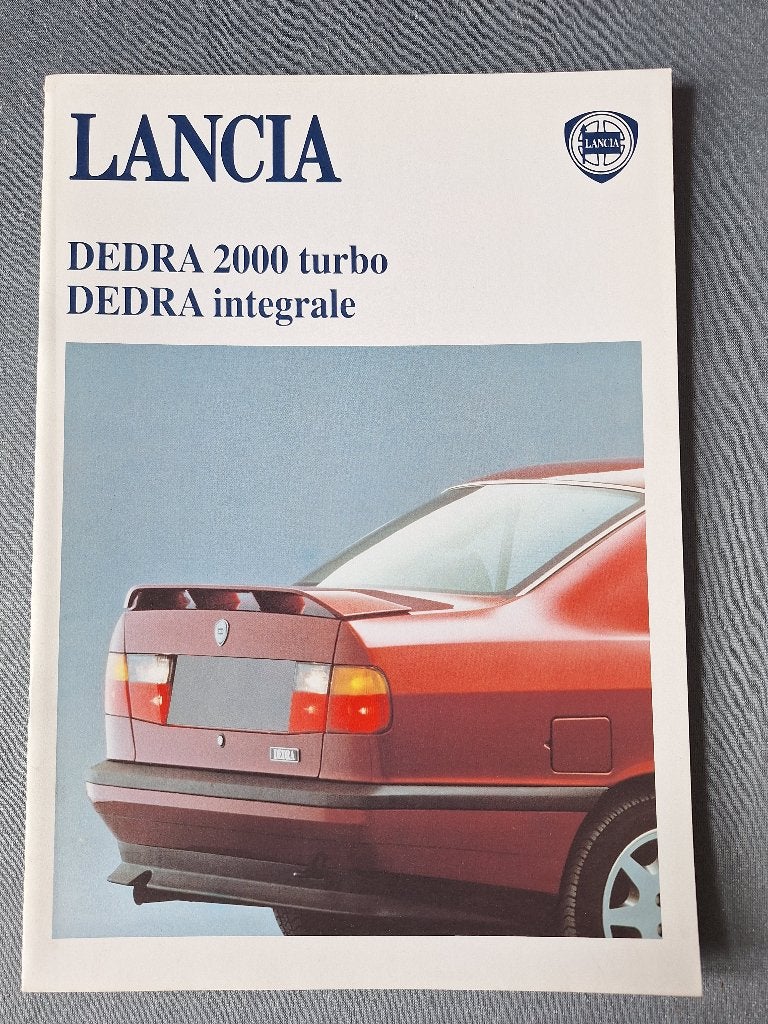 Product informatie LANCIA DEDRA 2000 Turbo/Integrale  - NL, Verzenden, Gelezen, Overige merken
