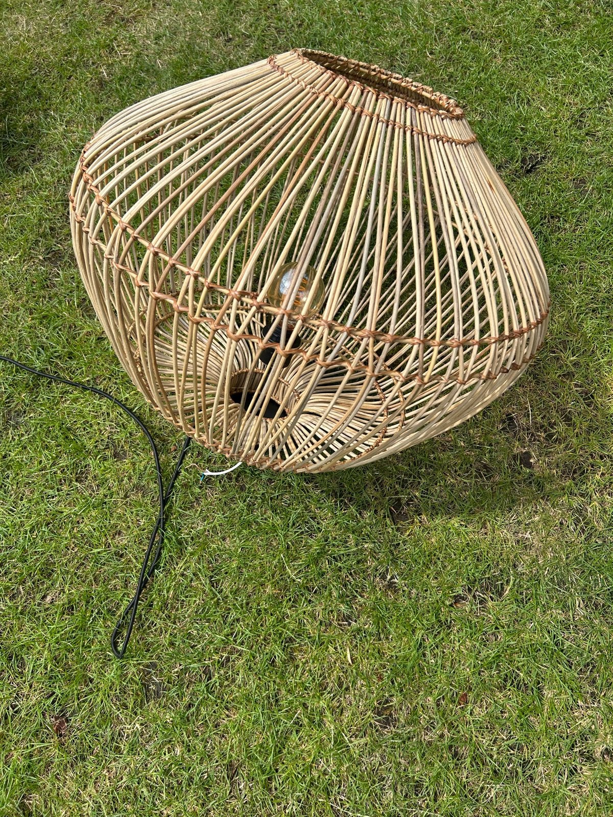 Bamboe lamp Good & Mojo - Riet design, Bohemian, Overige merken, Gebruikt, Natuurlijk materiaal