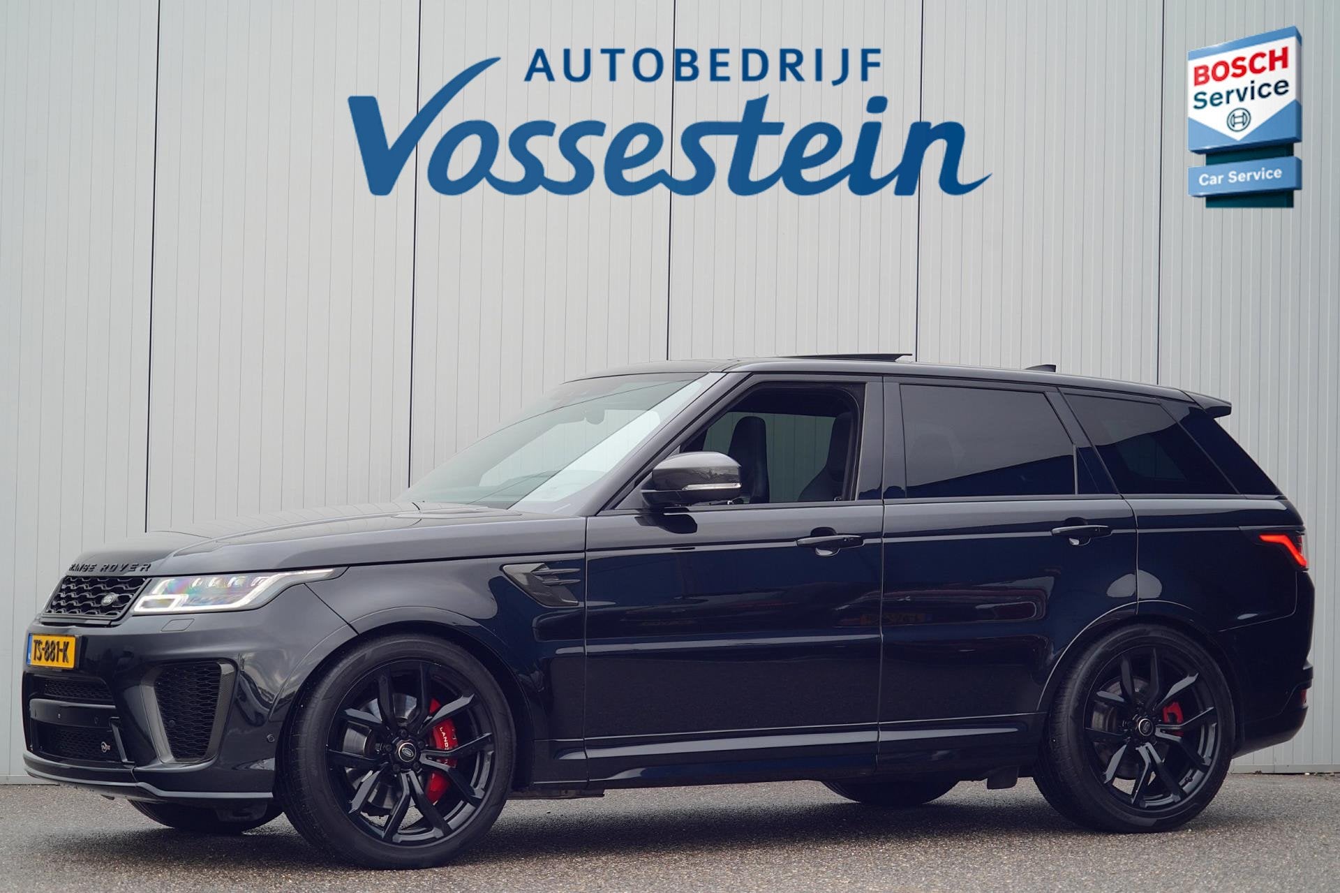 Land Rover Range Rover Sport 5.0 V8 SC SVR / Carbon / 575 pk, Auto's, Land Rover, Automaat, Gebruikt, Zwart, Leder