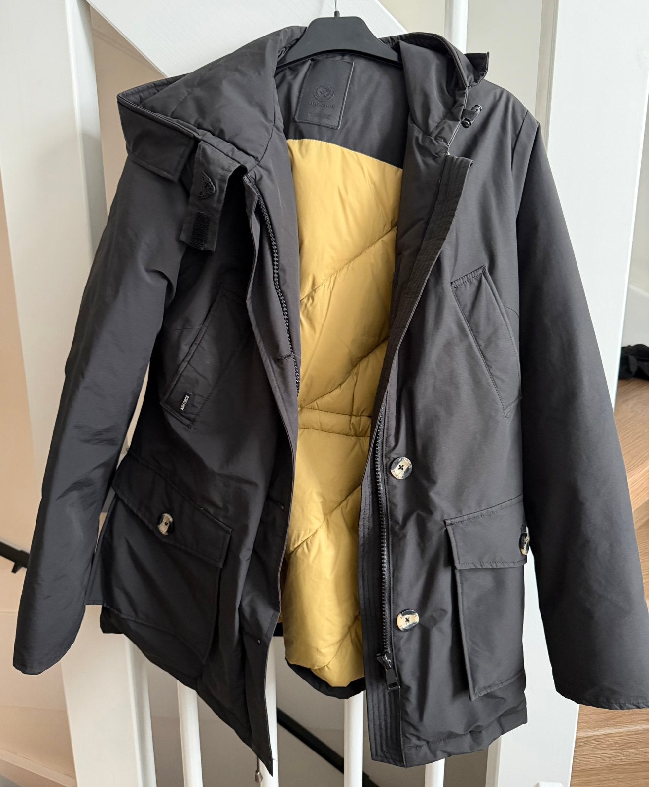 Airforce winterjas dames - Zwart - Maat XL als nieuw, Ophalen of Verzenden, Zo goed als nieuw