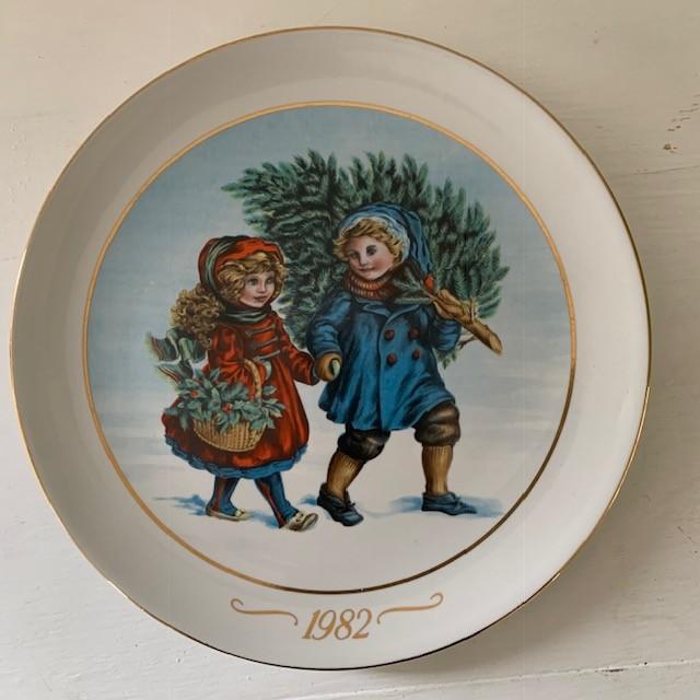 Vintage kerstbord avon spanje 1982. Kerstmis bord, Ophalen
