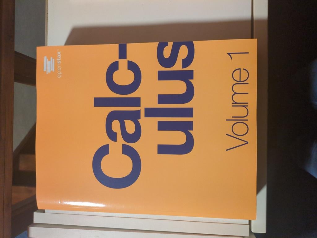 OpenStax Calculus Volume 1 - Wiskunde studieboek, Openstax, Zo goed als nieuw, Beta, HBO
