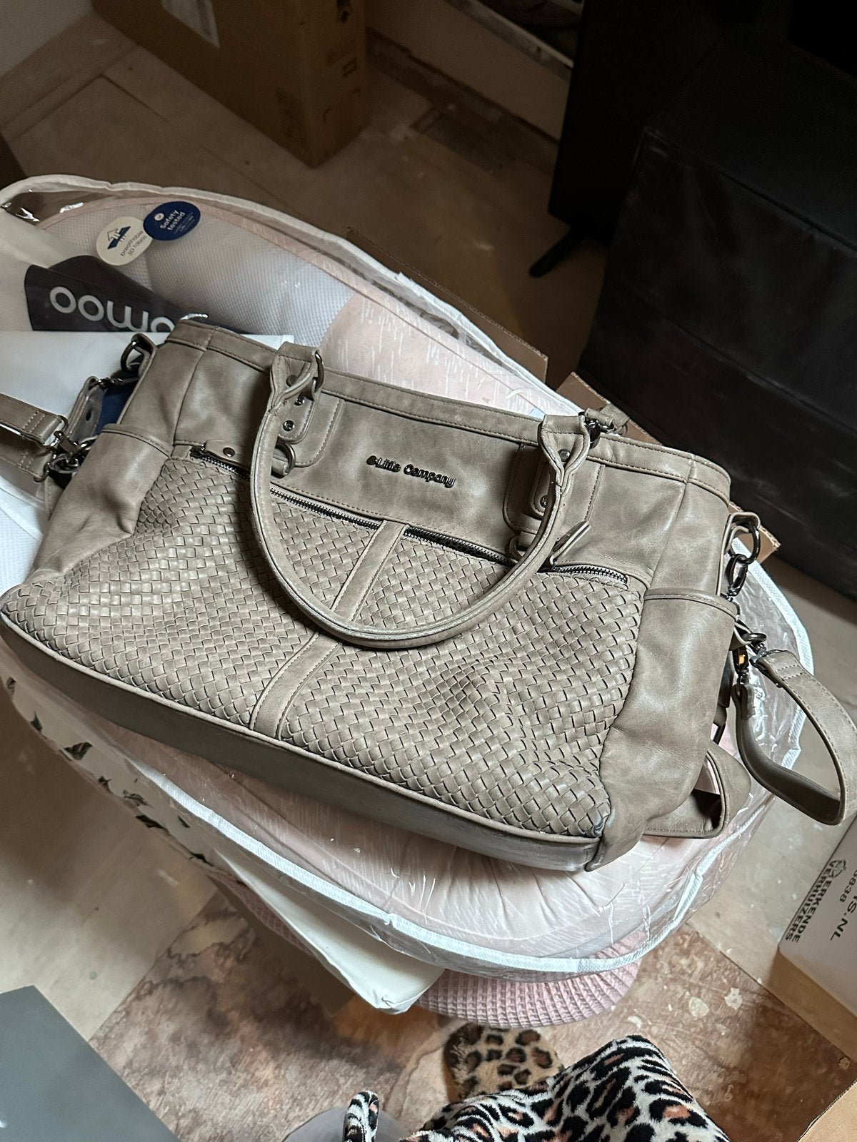 Jollein Company luiertas - Beige/Taupe, Ophalen of Verzenden, Gebruikt, Beige, Overige typen