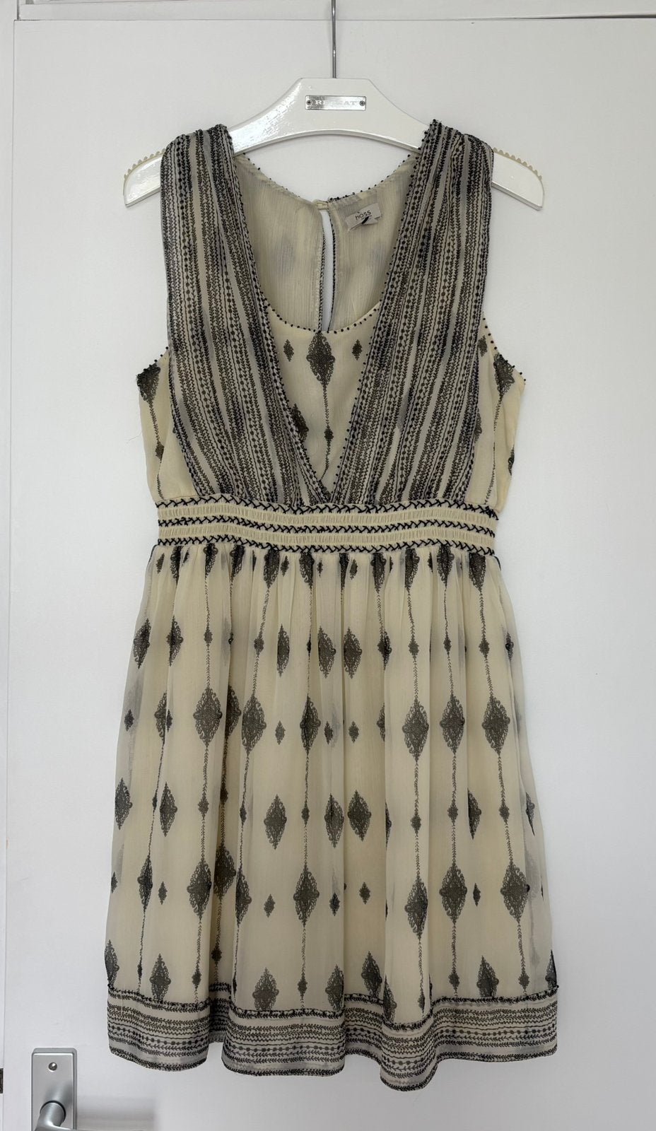 Hoss 100 zijde jurk maat 36 nieuw, Beige, Nieuw, Ophalen of Verzenden, Maat 36 (S)