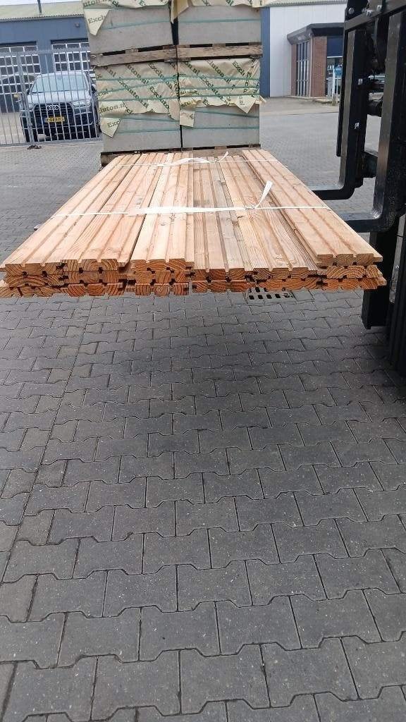 Restpartij 16 planken Douglas dubbelzijdig triple profiel, Ophalen, Nieuw, 250 cm of meer, Planken