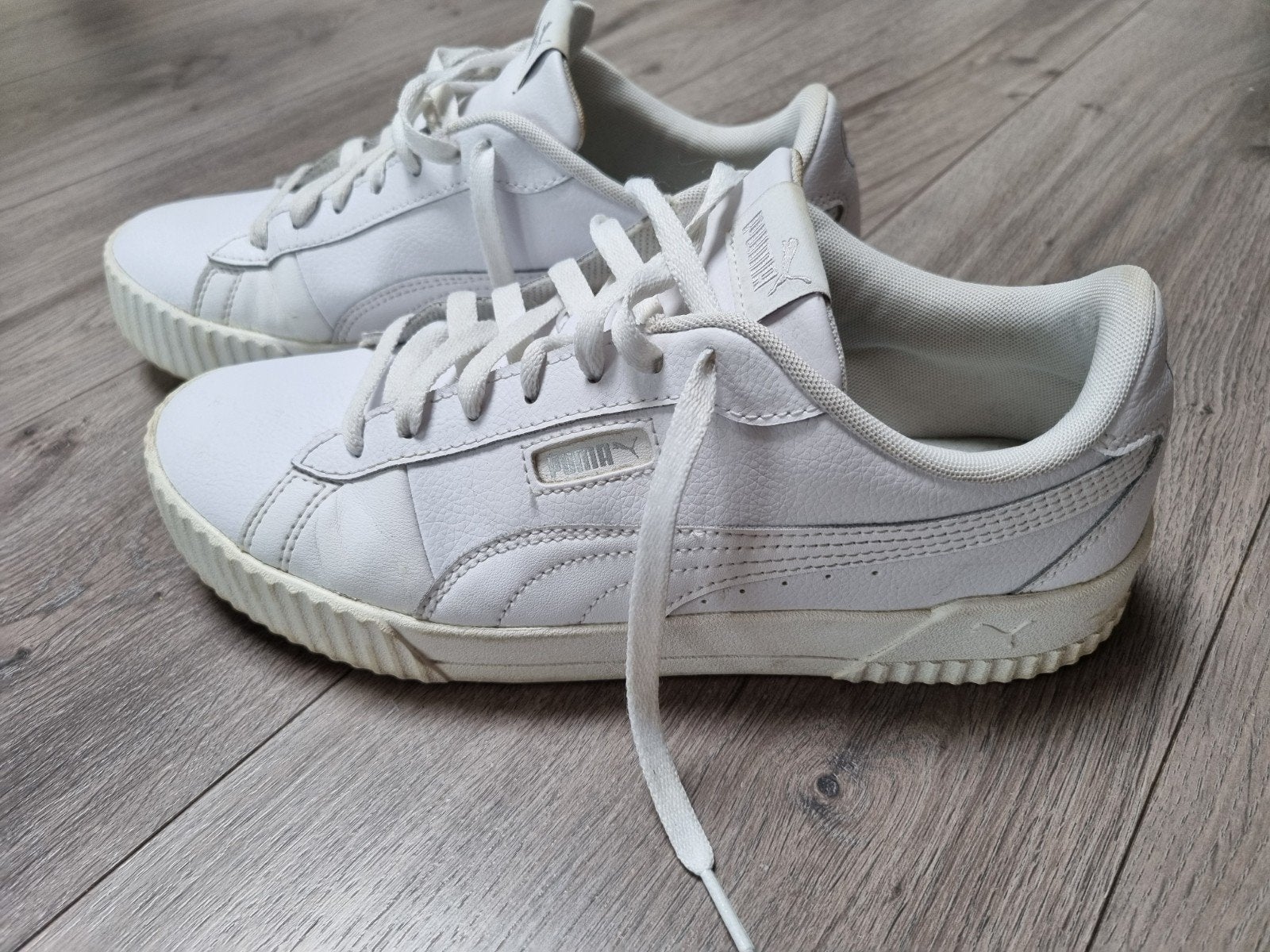 Witte Puma dames sneakers maat 42, Ophalen, Gedragen, Wit, Sneakers of Gympen