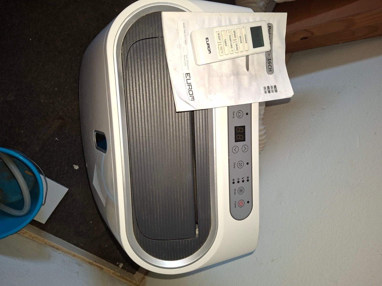 Eurom Mobiele Airco - Zo goed als nieuw, Witgoed en Apparatuur, Ophalen, Minder dan 60 m³, 3 snelheden of meer, Zo goed als nieuw
