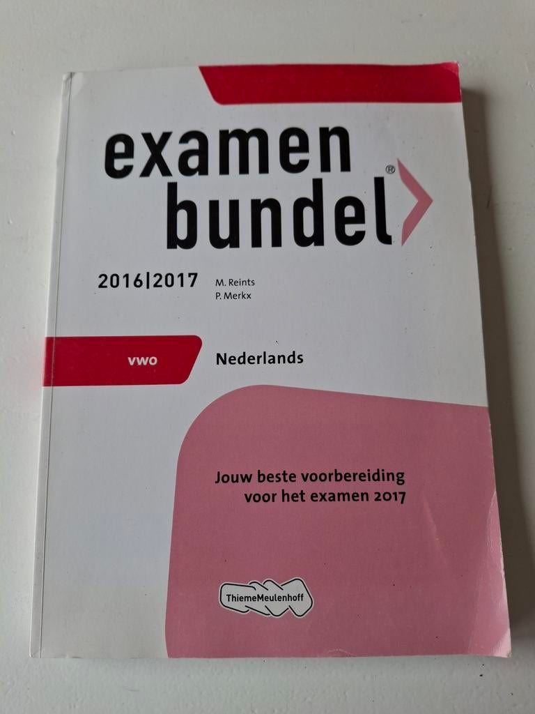 Examenbundel 2016/2017 Nederlands VWO, Ophalen of Verzenden