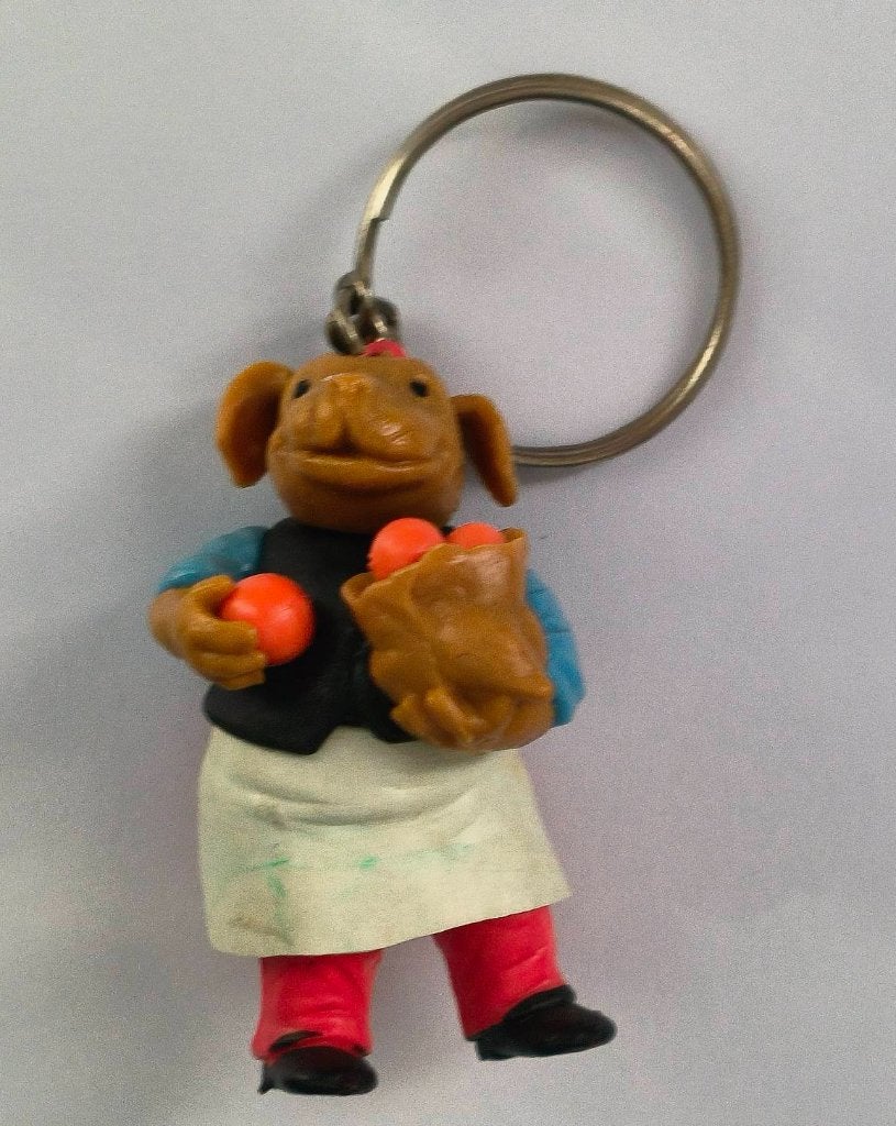 Baas Piet bul groenteboer ( uit Flipje ) sleutelhanger, Ophalen of Verzenden, Zo goed als nieuw, Knuffel of Figuurtje