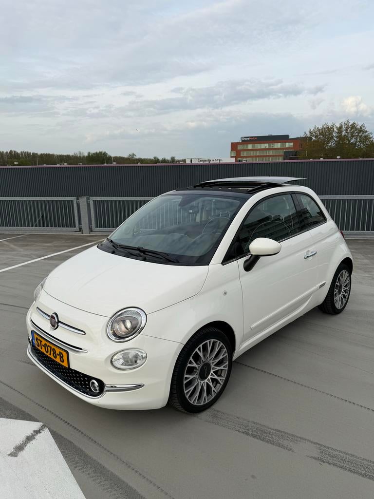 Fiat 500 Twinair Turbo - pano/schuifdak - vol opties!!, Auto's, Voorwielaandrijving, 31 €/maand, Origineel Nederlands, Handgeschakeld
